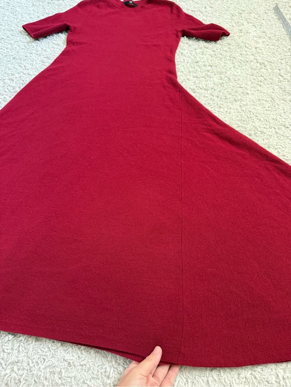 Banana Republic Natales Wool Sweater Dress, Burgundy Size S - Picture 7 of 12